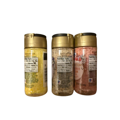 3 Limited Edition Bridgerton Lady Whistledown McCormick Finishing Sugars