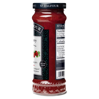 St. Dalfour Strawberry Fruit Spread, 100% from Fruit, Vegan & Gluten Free, 10 oz Jar