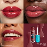 NYX Professional Makeup Lip IV Hydrating Lip Gloss & Lip Stain with Coconut Water, Blush Rush, 0.16 fl oz