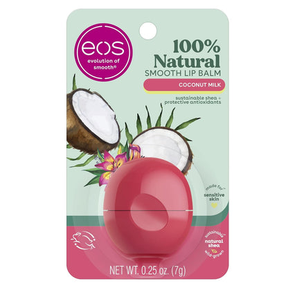 eos 100% Natural Lip Balm Sphere - Coconut Milk , 0.25 oz