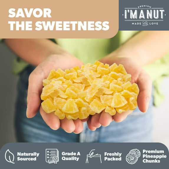 Premium Dried Pineapple 64 oz – Dried Fruit, Non-GMO, Gluten & Peanut Free, Guilt-Free Snack, Kosher