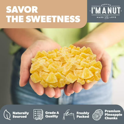Premium Dried Pineapple 64 oz – Dried Fruit, Non-GMO, Gluten & Peanut Free, Guilt-Free Snack, Kosher