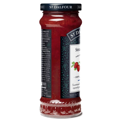 St. Dalfour Strawberry Fruit Spread, 100% from Fruit, Vegan & Gluten Free, 10 oz Jar