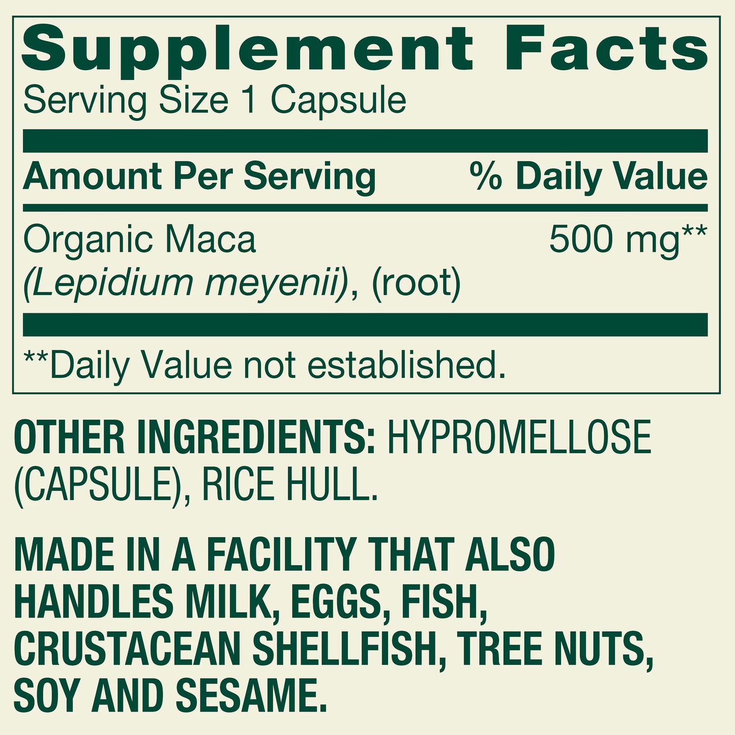 (2 pack) Spring Valley Maca Dietary Supplement Vegetarian Capsules for General Wellness, 500 mg, 90 Count