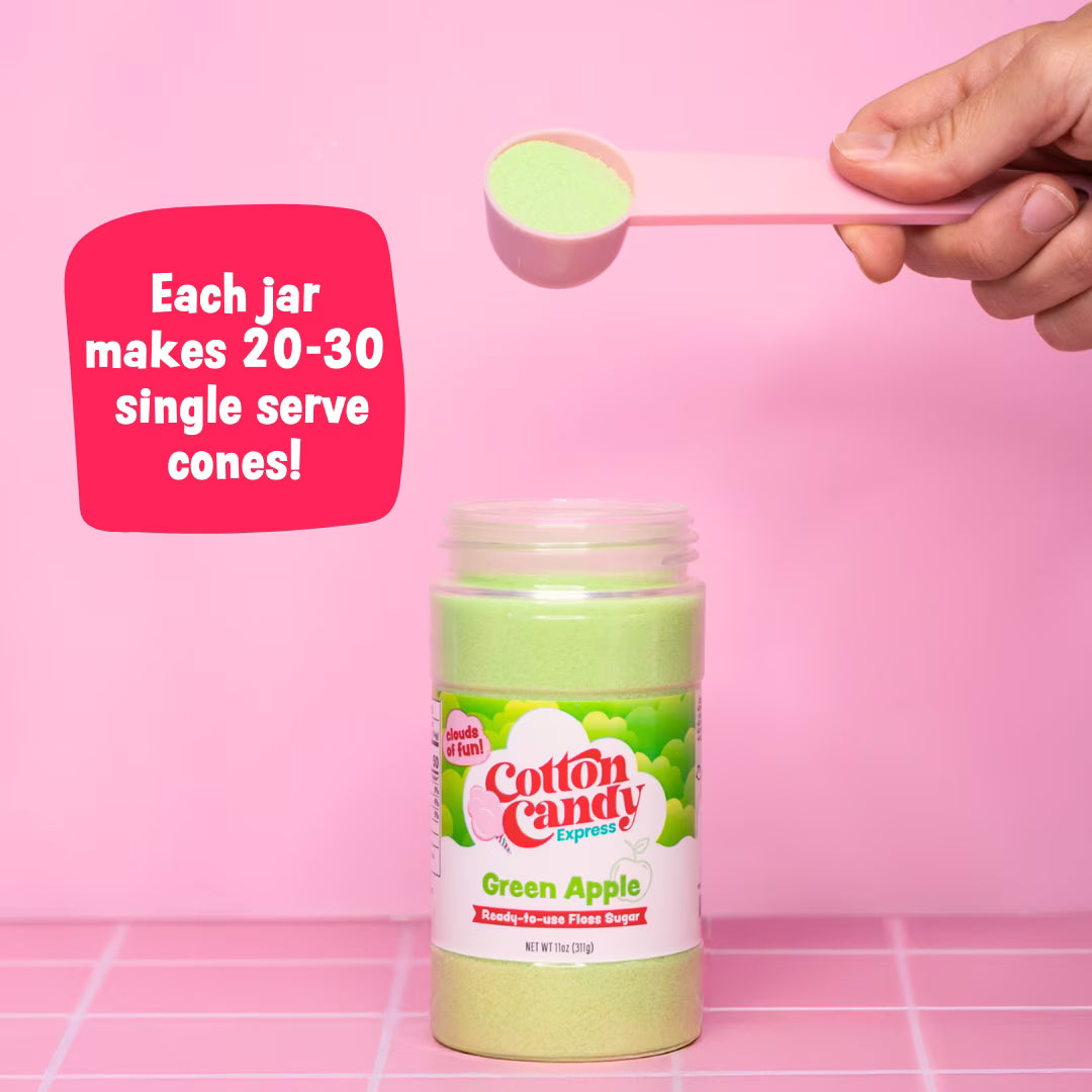Cotton Candy Express 5-Flavor Pack, Cotton Candy Floss Sugar, 11 oz