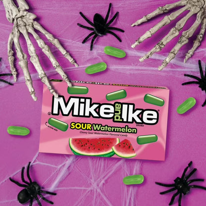 MIKE AND IKE SOUR Watermelon Chewy Candy, 4.25 ounce Theater Box, 1 count