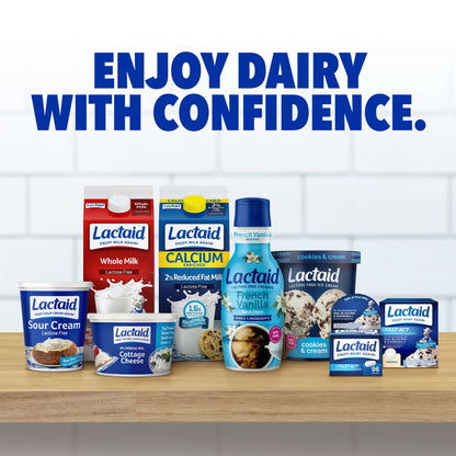 Lactaid Original Strength 9000 FCC Lactase Enzyme Caplets, Lactose Intolerance, 120 Count