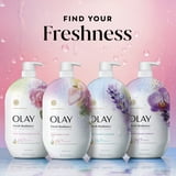Olay Fresh Radiance Body Wash, Strawberry & Mint, with Vitamin B3, 35 fl oz