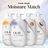 Olay Ultra Moisture Exfoliating Body Wash, Vitamin B3 and Hyaluronic Blend, 35 fl oz