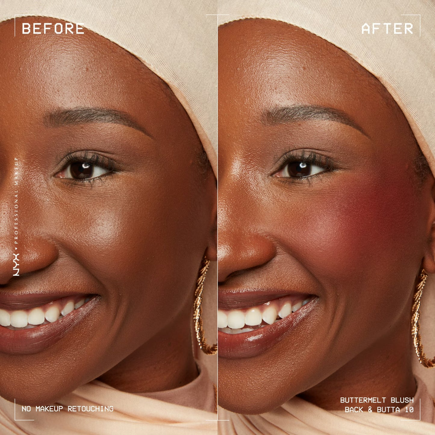 NYX Professional Makeup Buttermelt Powder Blush, Back and Butta