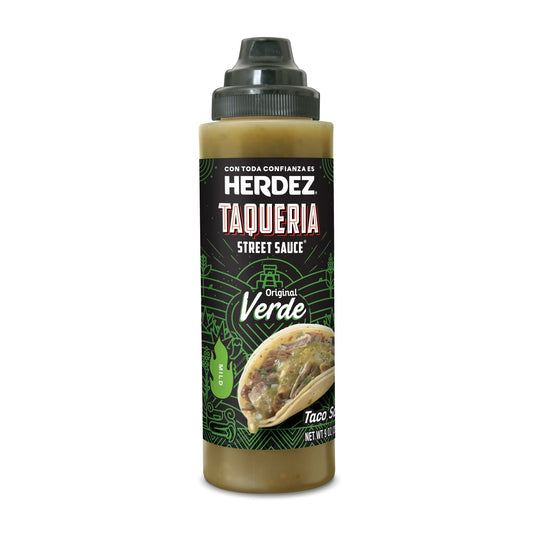 (2 pack) HERDEZ TAQUERIA STREET SAUCE Original Verde Mild Taco Sauce, Shelf Stable, 9 oz (Pack of 8)