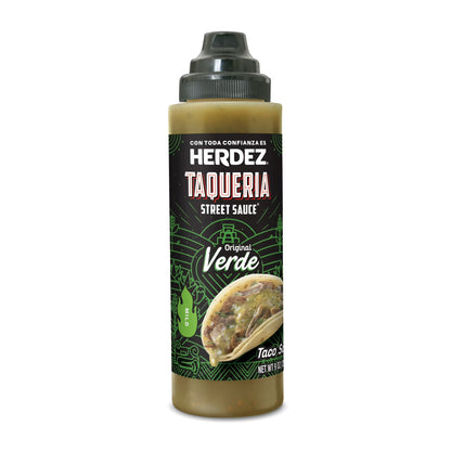 (2 pack) HERDEZ TAQUERIA STREET SAUCE Original Verde Mild Taco Sauce, Shelf Stable, 9 oz (Pack of 8)