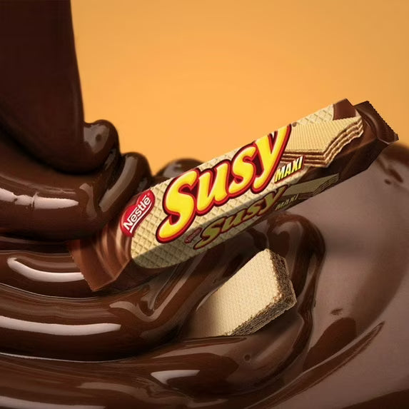 Nestle Susy Maxi Chocolate Wafer Cookies – 18 Pack (50gr/1.76oz Each)