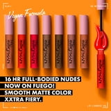 (2 pack) NYX Professional Makeup Lip Lingerie XXL Matte Liquid Lipstick, Naughty Noir