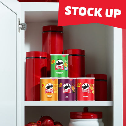 Pringles Potato Crisps Chips, Lunch Snacks, Variety Pack, 22oz Pack (16 Cans)