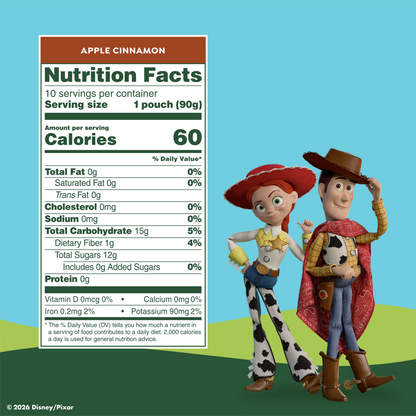 GoGo squeeZ No Sugar Added Apple Cinnamon Applesauce & Fruit Puree Pouches, 3.2 oz (10 Pack)