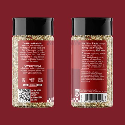 Fire & Smoke Society Spicy Italian Seasoning, 5.3 Ounce Mixed Spices & Seasonings