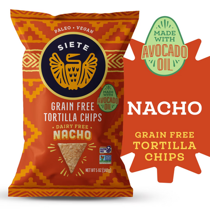 Siete Family Foods Tortilla Chip - Nacho, 5 Oz Bag