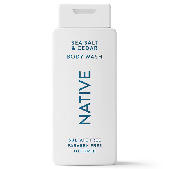 Native Full & Thick 2-in-1 Shampoo & Conditioner & Body Wash Set, Sea Salt & Cedar, Sulfate & Paraben Free, 16.5 oz
