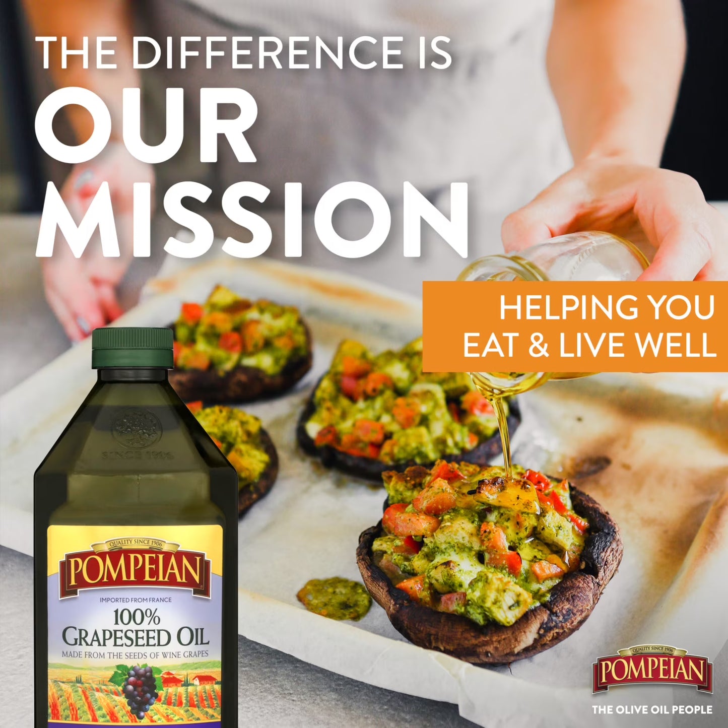 Pompeian Grapeseed Oil - 24 fl oz