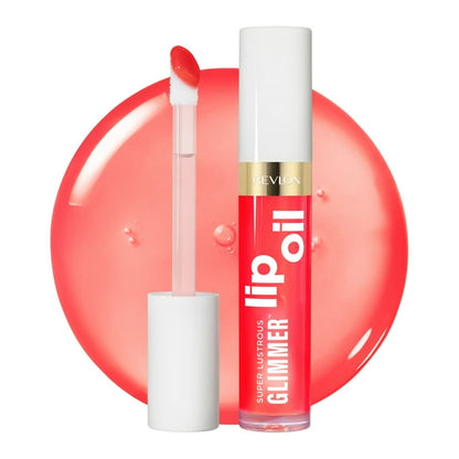 Revlon Super Lustrous Glimmer Nourishing Lip Oil, 003 Glow Mama, 0.13 fl oz