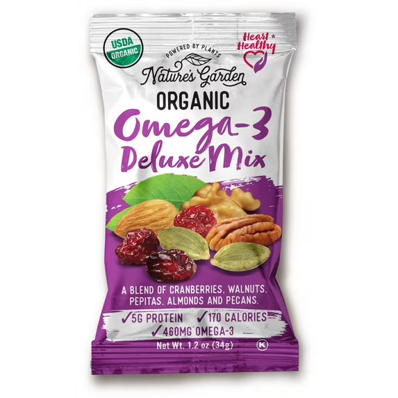 Nature's Garden Organic Trail Mix Snack Packs, Variety Pack, 1.2 oz, 24-count