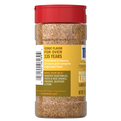 McCormick Rosemary Lemon Seasoning, 2.75 oz Bottle