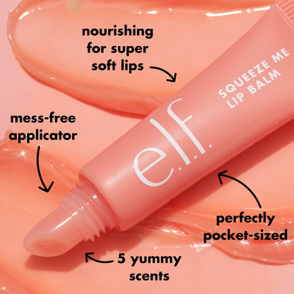 (4 pack) e.l.f. Squeeze Me Lip Balm, Grape, 0.21oz