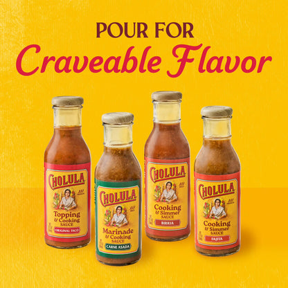 Cholula Carne Asada Marinade & Cooking Sauce, 12.0 fl oz Bottle