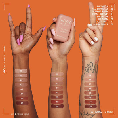 NYX Professional Makeup Buttermelt Powder Bronzer, Butta Biscuit
