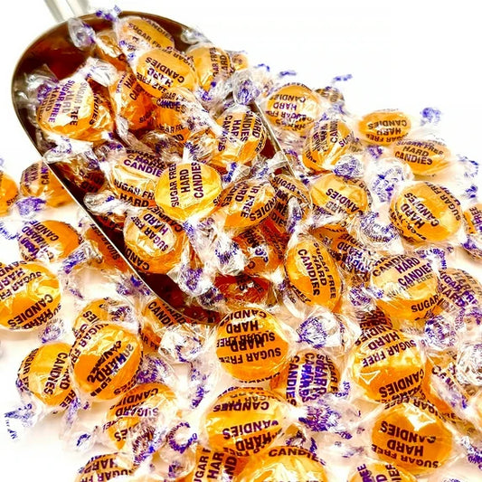 Sugar Free Butterscotch Hard Candy Arcor - 1LB Bag (About 75 Pieces) Of Individually Wrapped Sugar Free Butterscotch Buttons, Butter Scotch Bulk Candy