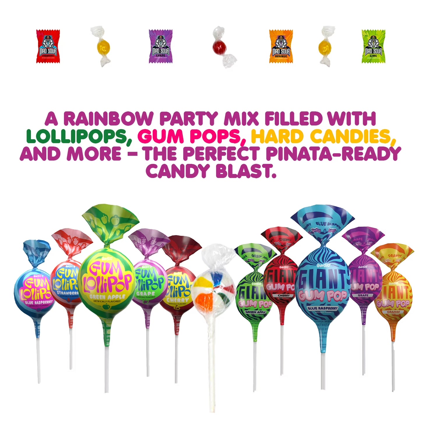 Dooboe Assorted Candy Mix, 9 lb Bulk Individually Wrapped Candy Variety Pack for Piñatas, Goodie Bags, Candy Bowls, Party Favors & Events
