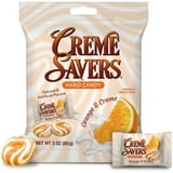 Creme Savers | One Orange And Creme 3Oz, One Strawberry And Creme 3Oz Bundle | The Original Classic Creme Savers Featuring The Taste Of Fresh Fruit And Cream