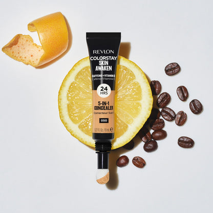 Revlon ColorStay Skin Awaken Cream Concealer Makeup, Longwear, 075 Hazelnut, 0.27 fl oz