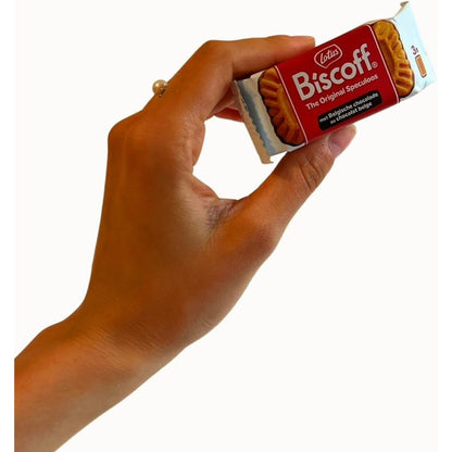 Belgian Shortbread Biscoff Cookies | Individually Wrapped Caramelized Cinnamon Crunch Treat | Snack for Coffee Tea Ice Cream Office Holiday Gift Party Favor 32 Pack (Each Pack 2 Cookies) 64 Total