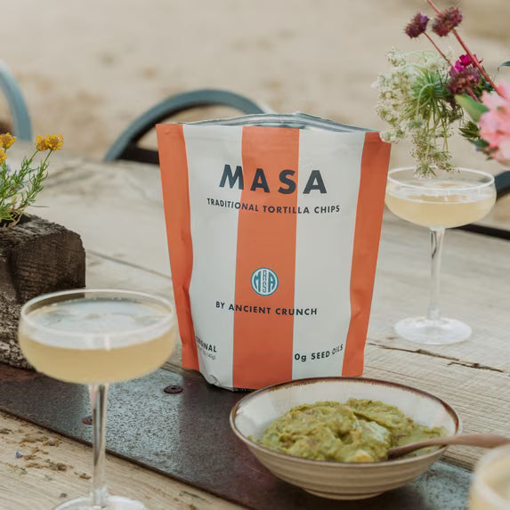 Ancient Crunch Masa Chips Tortilla Traditional Gluten Free Seed Oil-Free Crunchy 2-Pack 5 oz