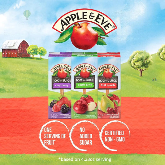 Apple & Eve 100% Juice Drink, Variety Pack, 6.75 Fl Oz, 32 Count