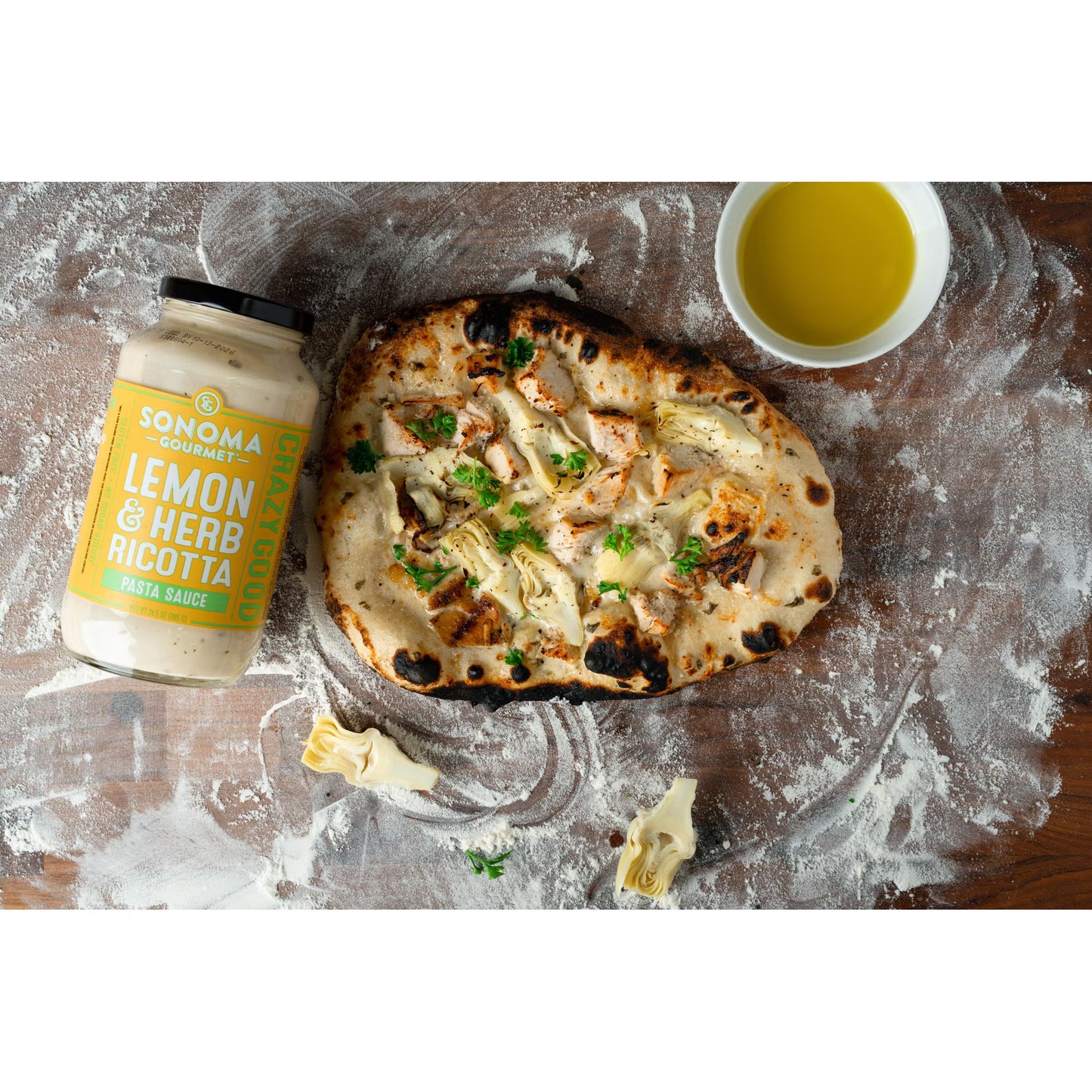 Sonoma Gourmet Lemon and Herb Ricotta Pasta Sauce 24.5 Ounce