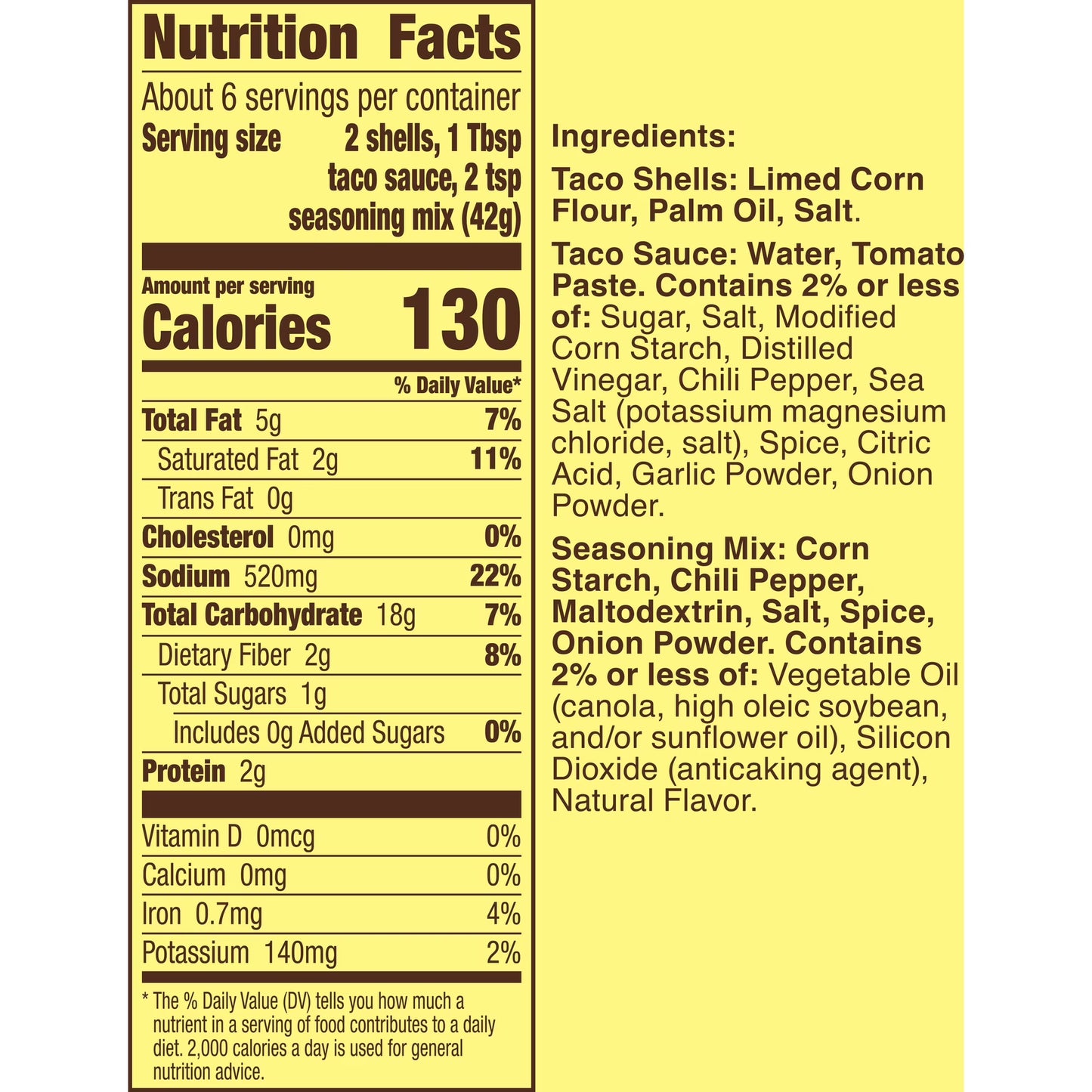 Old El Paso Crunchy Taco Dinner Kit, Easy Meal Prep, 12 Count, 8.8 oz