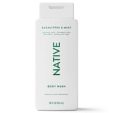 Native Body Wash for Women & Men, Sulfate Free, Eucalypts & Mint, 18 fl oz