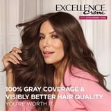 L'Oréal Paris Excellence Creme Triple Care Hair Color for Adults, 4AR Dark Chocolate Brown, 1 Kit