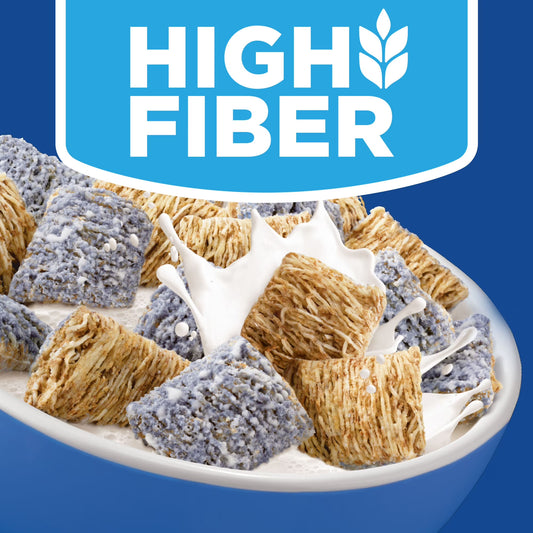 Kellogg's Frosted Mini-Wheats Blueberry Muffin Breakfast Cereal, 48g Whole Grain, Family Size, 20 oz