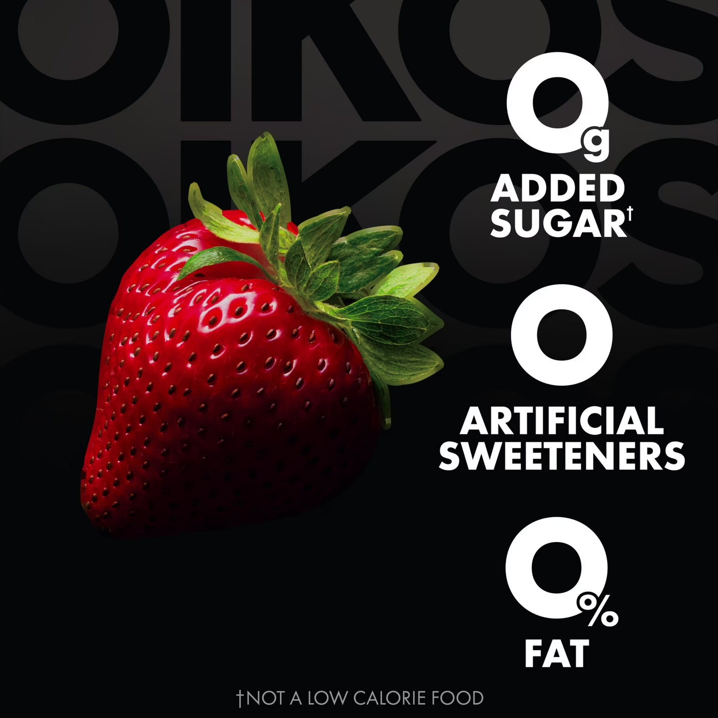 Oikos Triple Zero 15g Protein Fat Free Strawberry Greek Yogurt Cups, 5.3 oz, 4 Ct