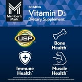 Member's Mark Vitamin D3, 50 mcg, 400 ct.