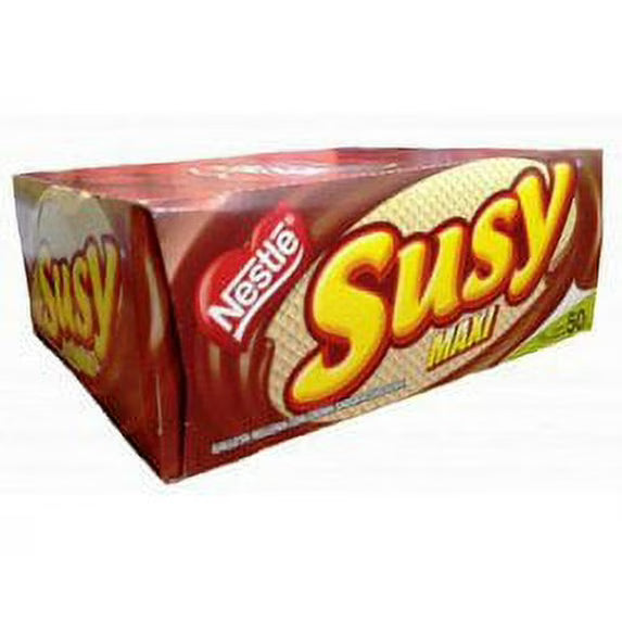 Nestle Susy Maxi Chocolate Wafer Cookies – 18 Pack (50gr/1.76oz Each)