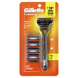Gillette Fusion5 Manual Razor Blade Men, 1 Handle and 5 Blade Refills, Black