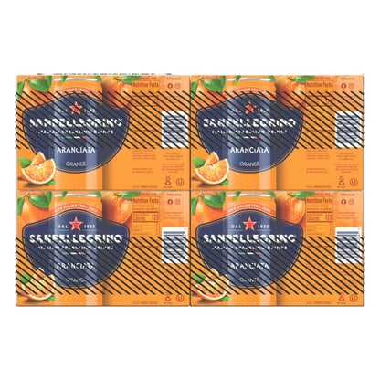SanPellegrino Soda Italiana Sparkling Orange, 24 Pack Cans