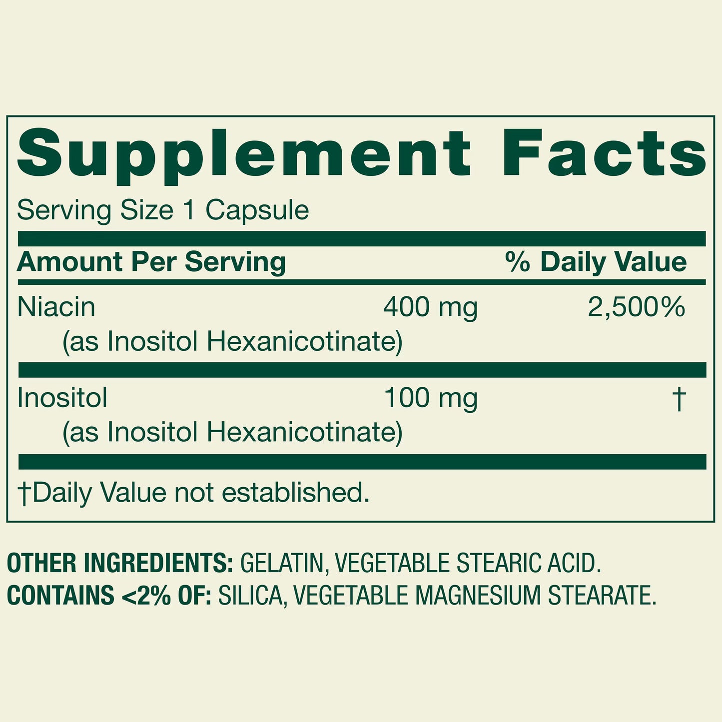 (2 pack) Spring Valley Flush Free Niacin Dietary Supplement Capsules for Metabolism Support, 500 mg, 240 Count