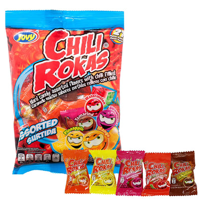 Jovy Chili Rokas Assorted Flavor Mexican Candy (1 x 6 oz. Bag)