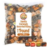 Assorted Caramel Candy Mix – 1 Pound, Individually Wrapped Soft Sweets with Filled Centers – Chewy Caramels, Flavored Caramels – Perfect For Parties, Events, Candy Tables, & More